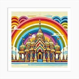 Golden Temple 4 Art Print