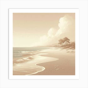 Sand Beach Art Print