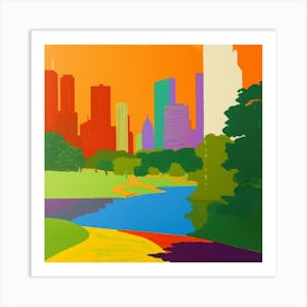 Abstract Park Collection Grant Park Chicago United States 1 Art Print