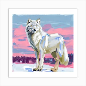 Arctic Wolf 03 Art Print