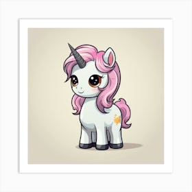 Cute Unicorn 823 Art Print