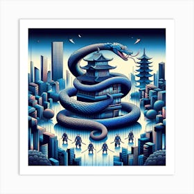 Snake King (Variant 1) Art Print