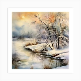 Winter Landscape Art Print