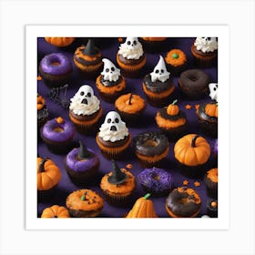 Halloween Cupcakes Art Print