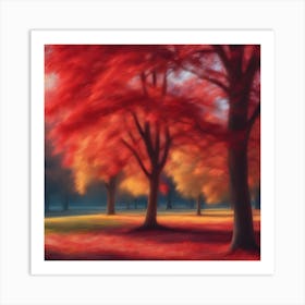 Autumn Trees 1 Art Print