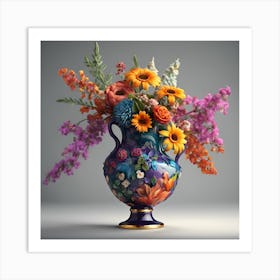 Vase Of Flowers 1 Art Print