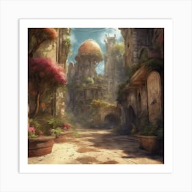 Fantasy City 49 Art Print