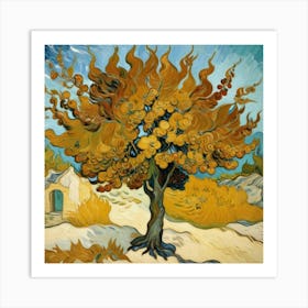 Mulberry Tree, 1889 By Vincent Van Gogh Art Print 3 Art Print