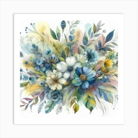 A bouquet of flowers 2 Art Print