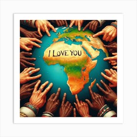 I Love You Art Print