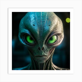 Alien Head 12 Art Print