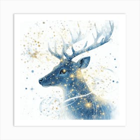 Reindeer Canvas Print Art Print