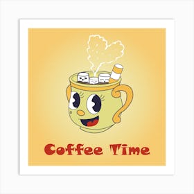 Cuphead- cute cup - coffee time - cartoon cup Art Print