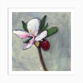 Ladybug Blossom Art Print