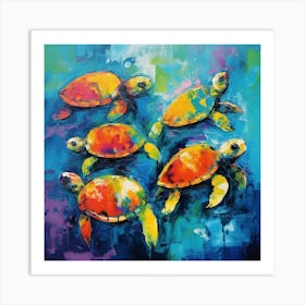 Turtles Art Print