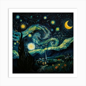 Starry Night 20 Art Print