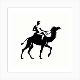 A man riding a camel 1 Art Print