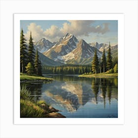 Mountain Lake 2 Art Print