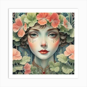 Flora Art Print