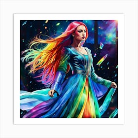 Rainbow Princess Art Print