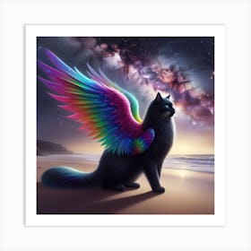 Rainbow Cat 2 Art Print