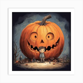 Little Jack O Lantern Art Print