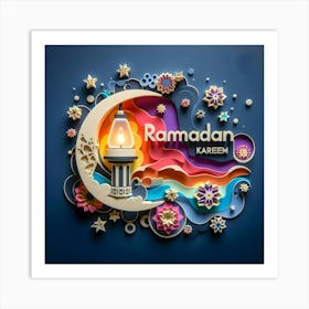 Ramadan Kareem Mubarak Greetings 8 Art Print