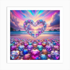 Heart Of Diamonds Art Print