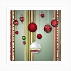 Christmas Ornaments 43 Art Print