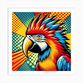 Pop Parrot 6 Art Print