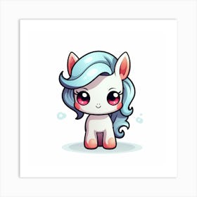 Kawaii Unicorn 32 Art Print