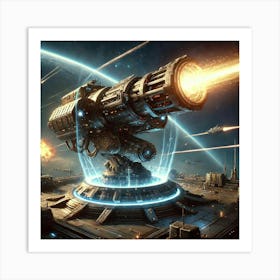 Energy Turret Sentinel Platform Converted Art Print