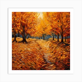 Autumn Trees 11 Art Print