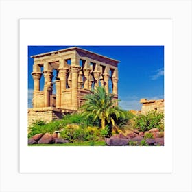 Egyptian Temple 42 Art Print