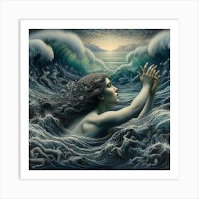 'The Mermaid' 1 Art Print