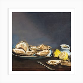 Oysters And Lemons Art Print