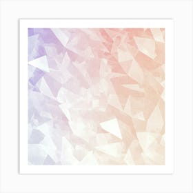 Abstract Triangles Background 2 Art Print