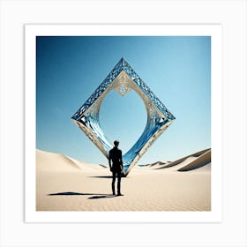 Man In The Desert 32 Art Print