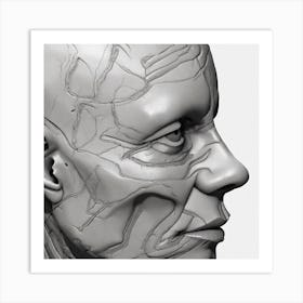 Human Head 7 Art Print