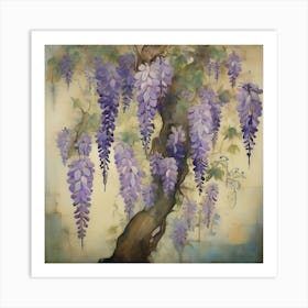 Wisteria tree 1 Art Print