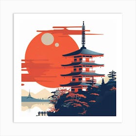 Kyoto Pagoda Art Print