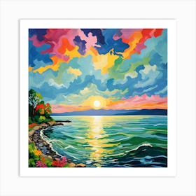 LAKE ERIE WATERSCAPE Art Print