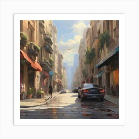 City Street Art Print