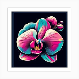 Orchid, Pop Art 2 Art Print