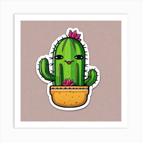 Cactus Sticker 8 Art Print