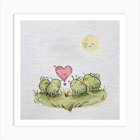 Bees! Art Print