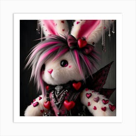 Valentine Bunny Art Print