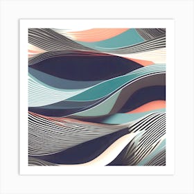 Abstract - Lines Art Print