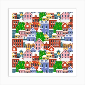 Christmas Town Art Print