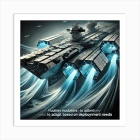 Cascade Sovereignty Scifi Tempest Tide Carrier Modular Art Print